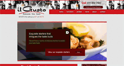 Desktop Screenshot of ilgusto.co.za