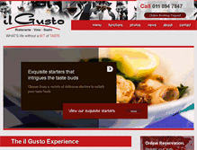 Tablet Screenshot of ilgusto.co.za